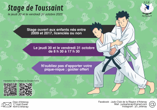 Image de l'actu 'Stage pendant les vacances de la Toussaint'