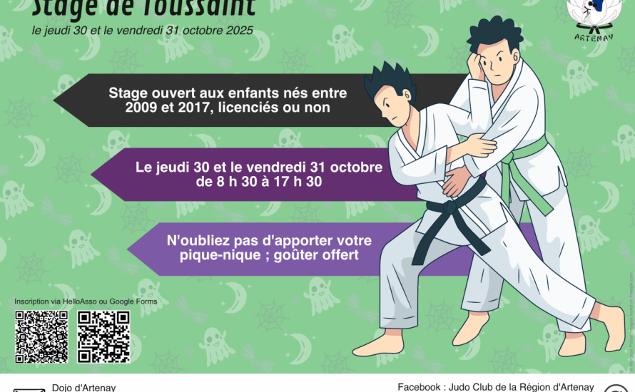 Stage pendant les vacances de la Toussaint