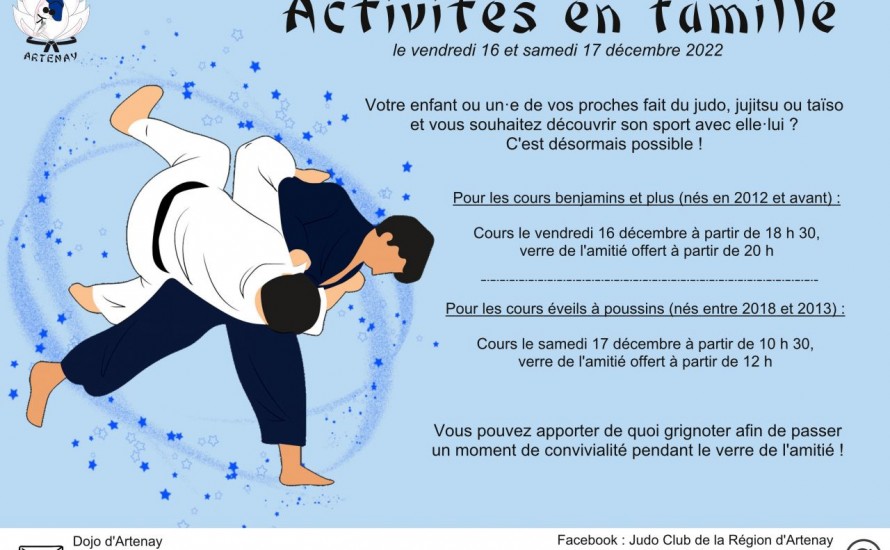 Activités en famille les 16 et 17 décembre 2022