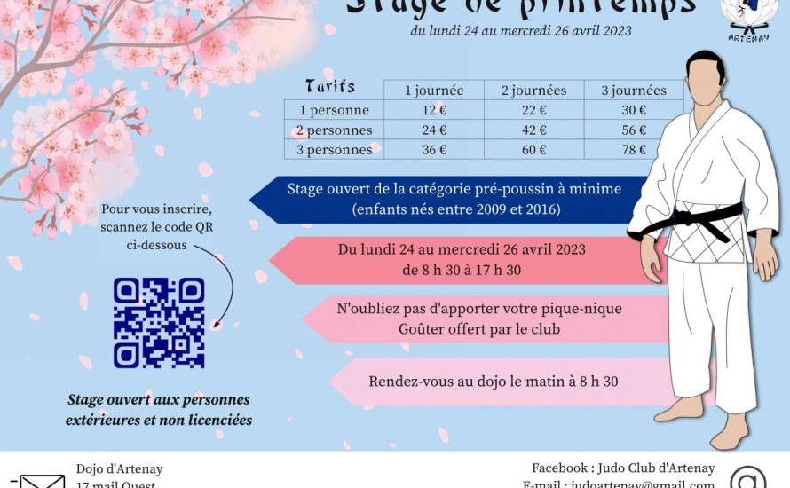 Stage de printemps ouvert à tous